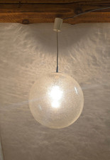 Vintage Deckenlampe Kugellampe Peill & Putzler "Globe" Schaumglas 35 cm