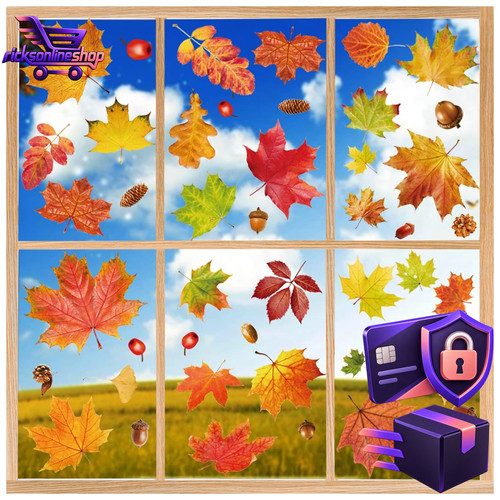 Herbstdeko fensterbilder - herbstdeko,