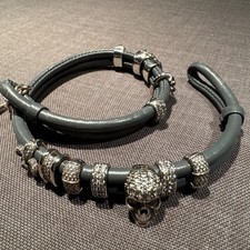 Lederarmband Grau Rebeligion