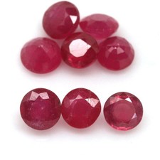 Brillanter Pink/Rosa Mozambique Rubin ca. 6 mm 1,20 Carat