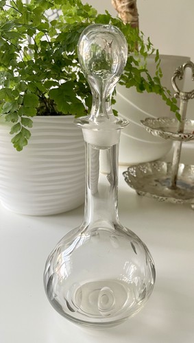 Vintage glas karaffe mit - vintage,