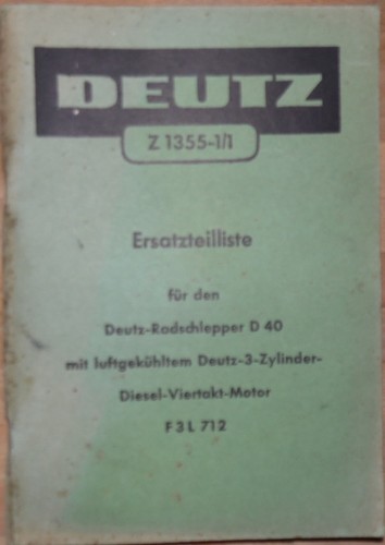 Deutz radschlepper 40 - deutz,