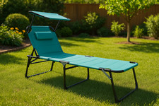 XXL Alu Sonnenliege klappbar