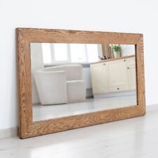 Großer Wandspiegel Massivholz Eiche – Badspiegel, Flurspiegel, rustikal