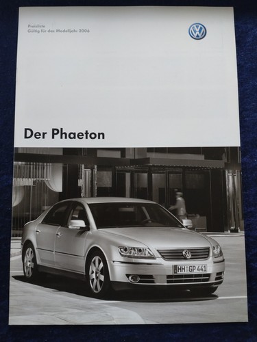 Phaeton preisliste - vw,