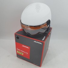 ALPINA Skibrille Erwachsene ARBER VISOR Q-LITE weiß matt 54-58 cm Snowschutz