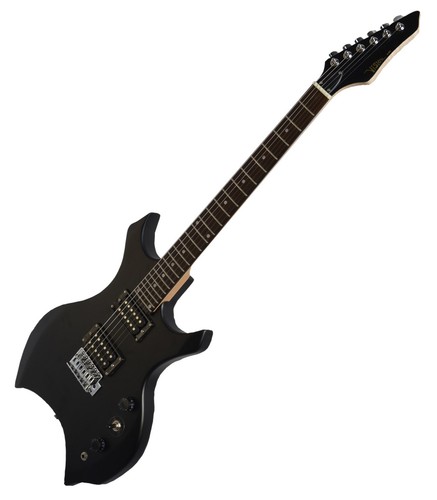 Matt schwarze gitarre - matt-schwarze, e-gitarre