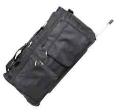 Reisetasche XL Trolley 115L groß 3 Rollen Sporttasche 80cm Tasche schwarz Reise