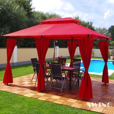 LED Pavillon 3x4m Garten