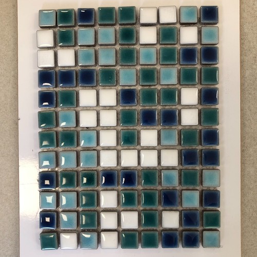 Mosaik fliese weiß - mosaik,