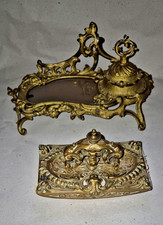 Antik Tintenfass Schreibablage