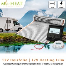 12V Niedervolt Set Wohnwagen Fußbodenheizung Heizfolie Wohnmobil Bodenheizung