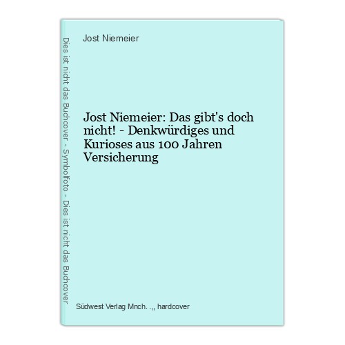 Jost niemeier das gibt - jost, gibt's