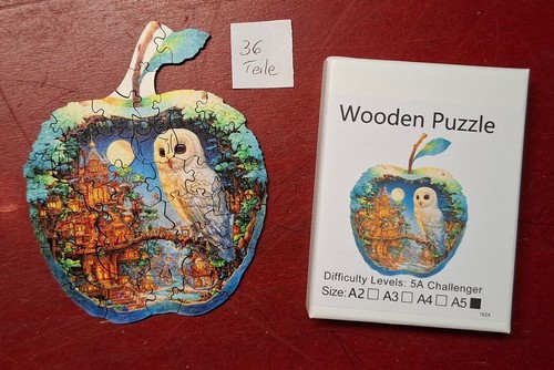 Puzzle holz wooden - puzzle, eule