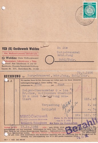 Landpoststempel waldau über - landpoststempel,