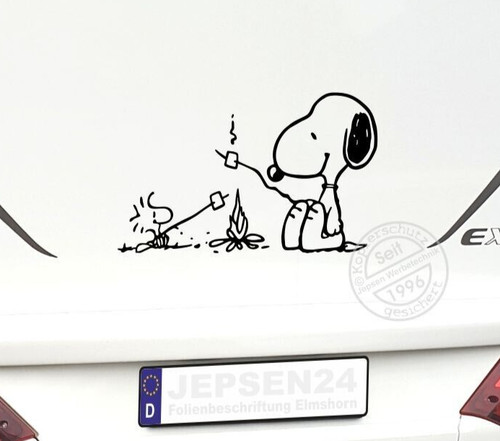 Snoopy woodstock lagerfeuer - snoopy,