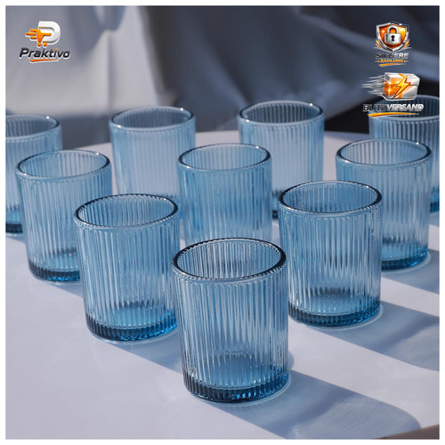 Teelichthalter glas 12er set - teelichthalter, 12er-set