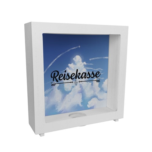 Reisekasse rahmen spardose aus - reisekasse,
