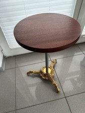 Beistelltisch Messing Tisch Design Tisch Cocktailtisch Mahagoni massiv
