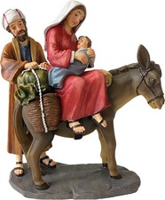 Krippenfigur Flucht 15 cm Polyresin Deko Weihnachtsfigur