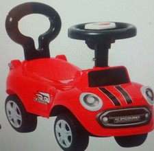 Kinderlaufrad beige plus Bobbycar rot Weihnachten Geburtstag