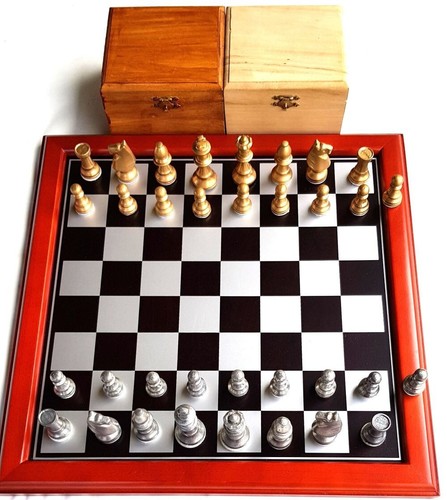 Zinn schachfiguren klassisch - schachfiguren,
