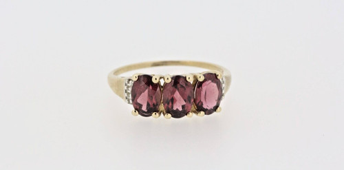 375 9kt gold ring rubine - ring,,