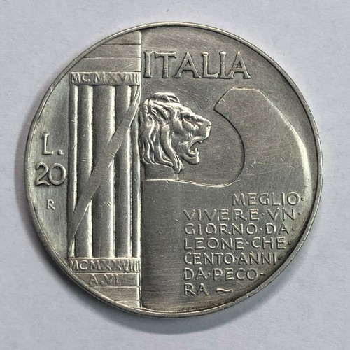 Italien lire 1928 - 20, r