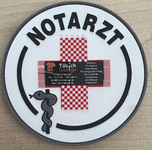 Gummi rubber emblem patch - 3d,