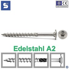 Tellerkopfschrauben Edelstahl A2 | ETA Zulassung | Torx Ø 6-8mm Holzbau Solar PV