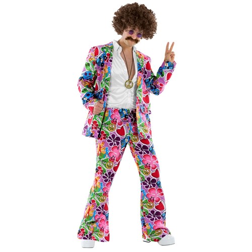 Bunte hippie kostüm - kostüm, herren