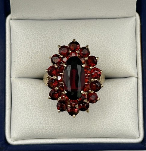 Großer cluster ring gold - kt,