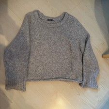 Susanne Bommer Pullover Grau Gr. 40 Getragen