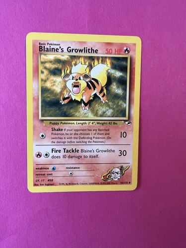 132 blaine growlithe gym - blaine's,