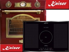 Sonderangebot Kaiser Einbaubackofen EH 6355 RotEm + Induktionskochfeld 77 cm 	