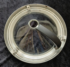 Börner Kitchen Joy Brathaube Spritzschutz 24-28 cm Pfannendeckel Glas Edelstahl