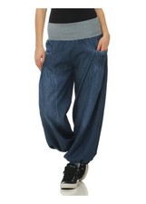 Damen Pumphose im Denim-Look