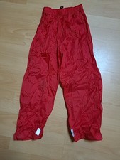 Regenhose Reflektierend Kinder, Gr 122/128, Rot, Gebraucht Mit Tasche
