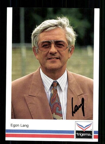 Egon lang autogrammkarte - egon,