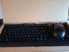 Lenovo Office Set USB PC Tastatur und Maus Deutsch Schwarz DE