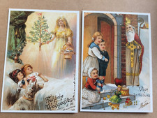 B2: Nostalgische Postkarten, Motiv Weihnachten, ungelaufen, aber alt
