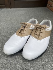 Footjoy Golfschuhe Damen  Weiß / Braun Größe 39,5/40