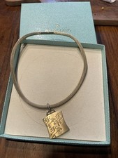 Pierre Lang Gold Collier Kette mit Grossem Gold Anhänger Pferde Neuwertig