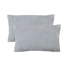 Kissenbezug 2er Set Dekokissen Kissenhülle Waben Kissen Chenille Webstruktur