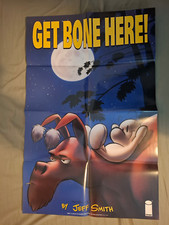 Get Bone Here! 1995 Jeff Smith Bone Comic - Vintage Retailer Promo Poster SCARCE