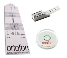 Ortofon Justier-Set Tonarmwaage SME-Schablone Libelle Einstell- Plattenspieler
