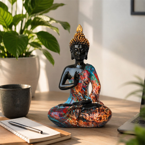 Buddha figur bunt cm - buddha,