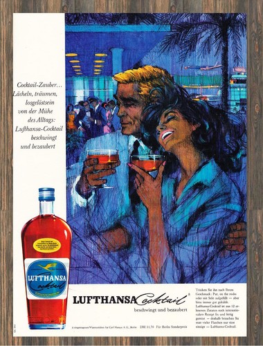 Lufthansa cocktail reklame - -,