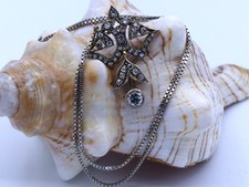 Antikes Diamantcollier ca. 1,12ct. in 585 Weißgold / Gelbgold