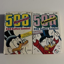 2x Donald Duck 500 Seiten Mammut Band 1 u. 14 Walt Disneys LTB  Comics